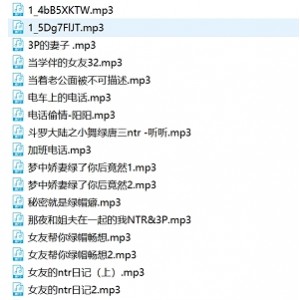 绿帽ntr中文音声合集23个视频900M百度盘分享